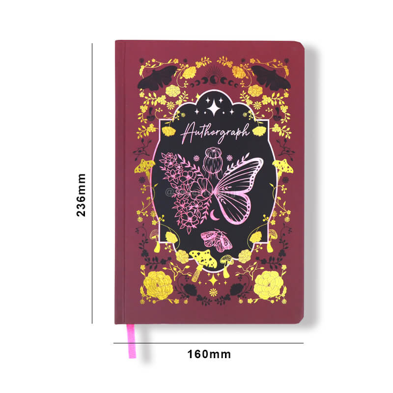 Hardcover Journal Printed Composition Notebook with Sprayed Edges 6