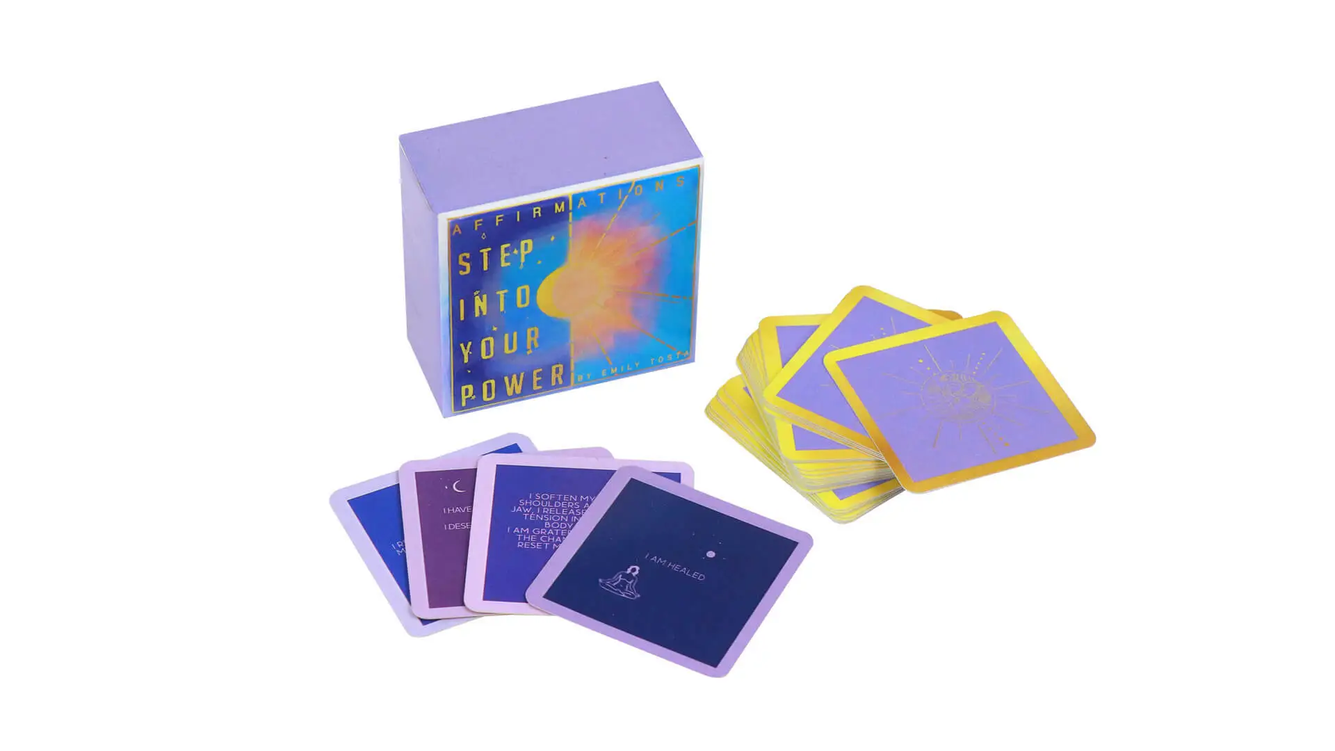 Custom Mini Card Game Printing Affirmation Cards Deck with Box 1