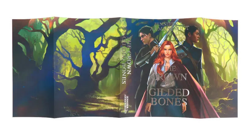 Full Color Soft-Touch Matte Dust Jackets Printing Foil Stamping 1