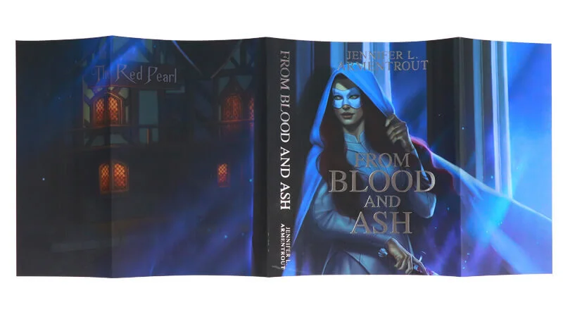 Single Side Print Soft Touch Dust Jacket with Silver Foil Letters 1