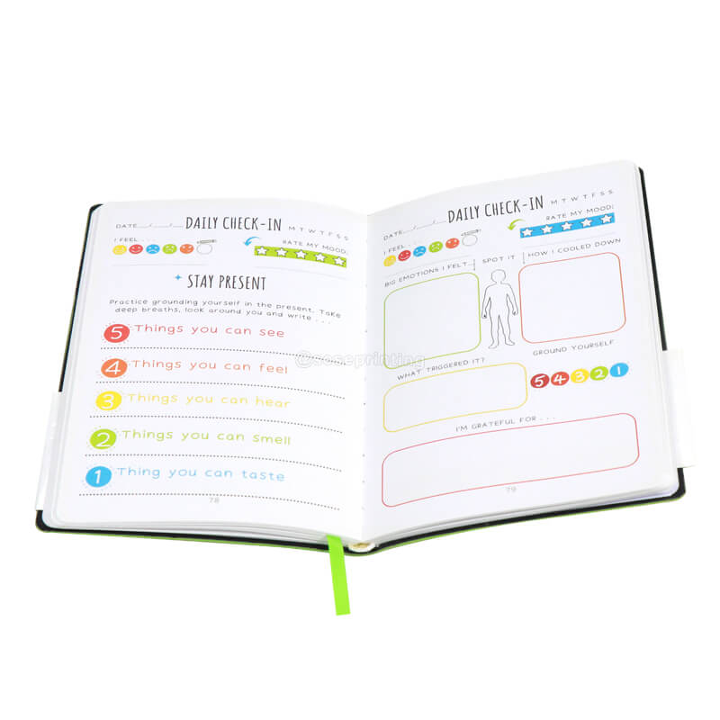 Custom Daily Emotions Journal Leather Journal Diary Printing 7