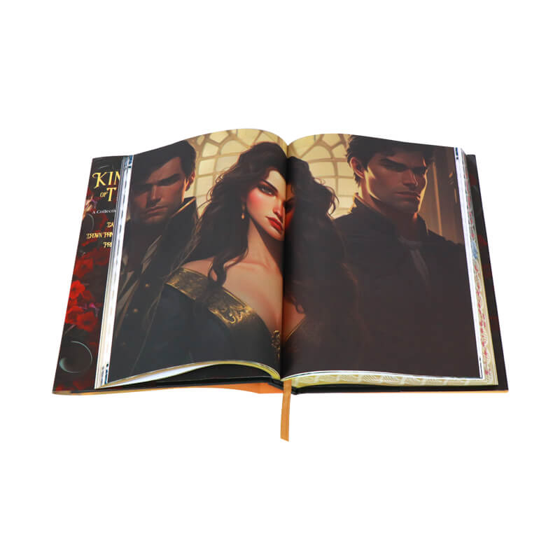 Hardcover Book with Sprayed Edges and Colour Illustration Pages 8