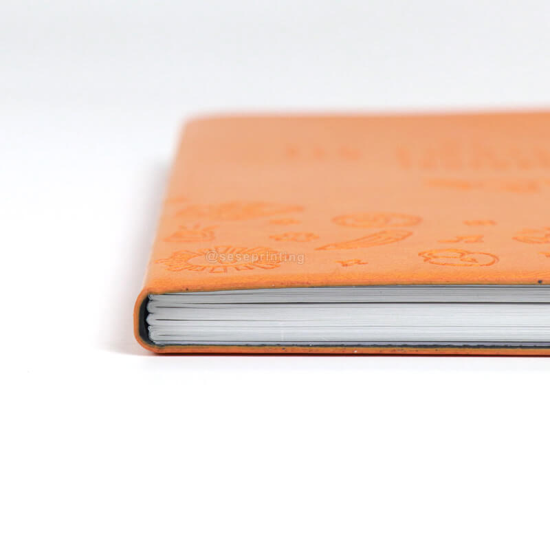 Leather Debossed Cover Daily Wellness Journal Notebook Printing 11