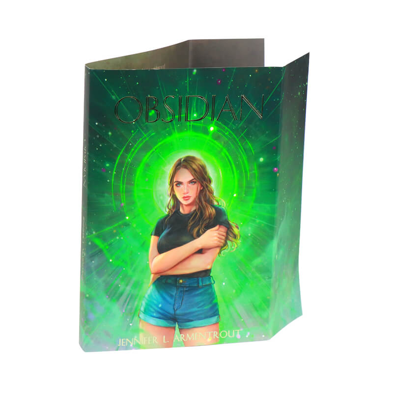 Full Color Double Sided Dust Jacket Printing with Silver Foil Logo 6
