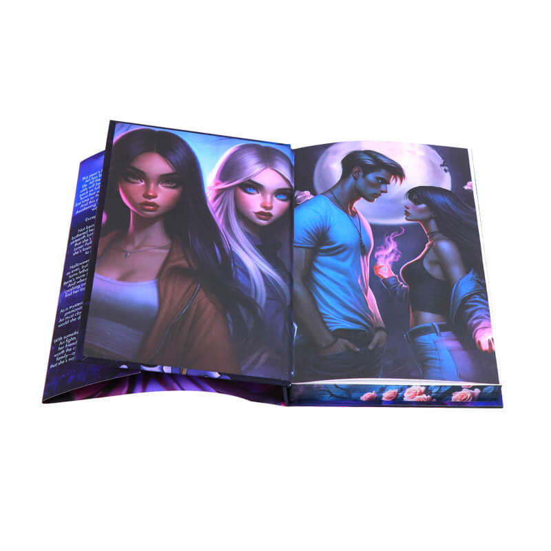 Foil Printed Hardcover Book with Sprayed Edges and Dust Jackets 7