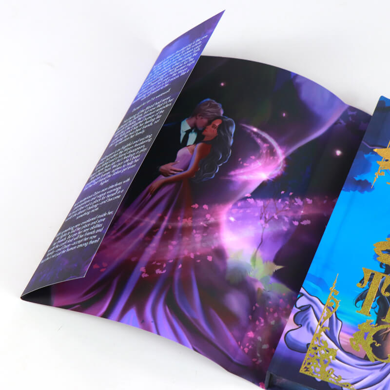 Foil Printed Hardcover Book with Sprayed Edges and Dust Jackets 9