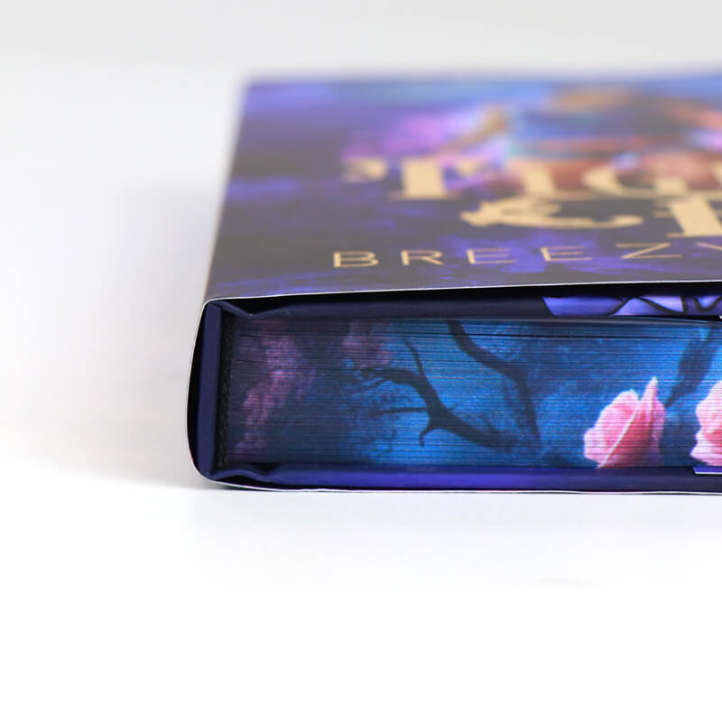 Foil Printed Hardcover Book with Sprayed Edges and Dust Jackets 12