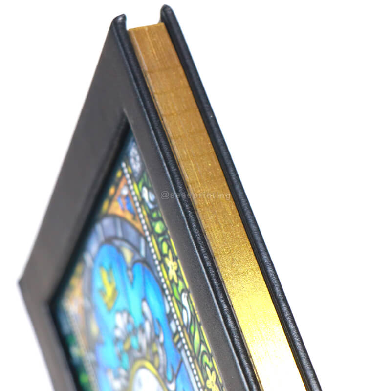 Cut-Die Leather Cover Notebook Diary Printing Foil Edge Journal 9