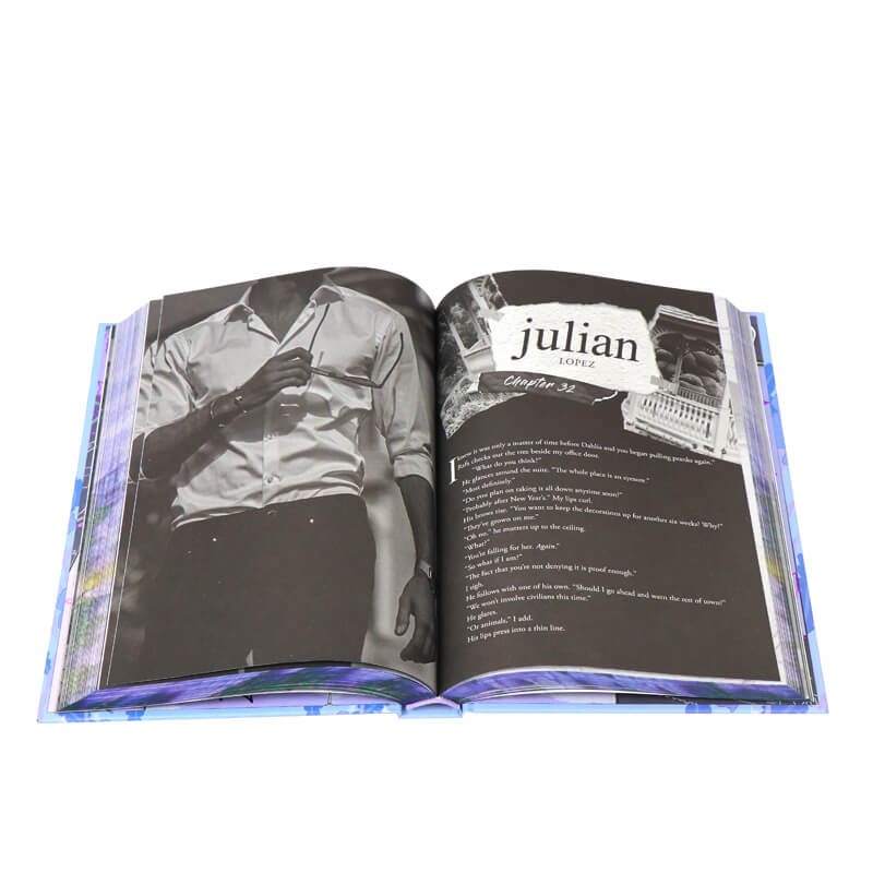 6x9 Special Hardcover Novel Printing Foiling and Sprayed Edges 8