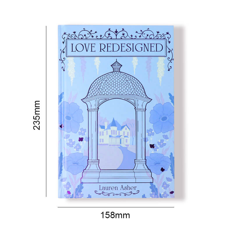 6x9 Special Hardcover Novel Printing Foiling and Sprayed Edges 6