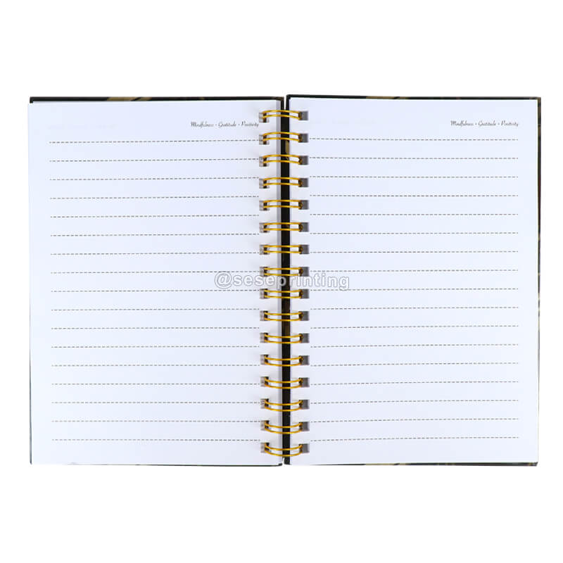Hardcover Wire Bound Journal Personalized Spiral Notebook Printing 7