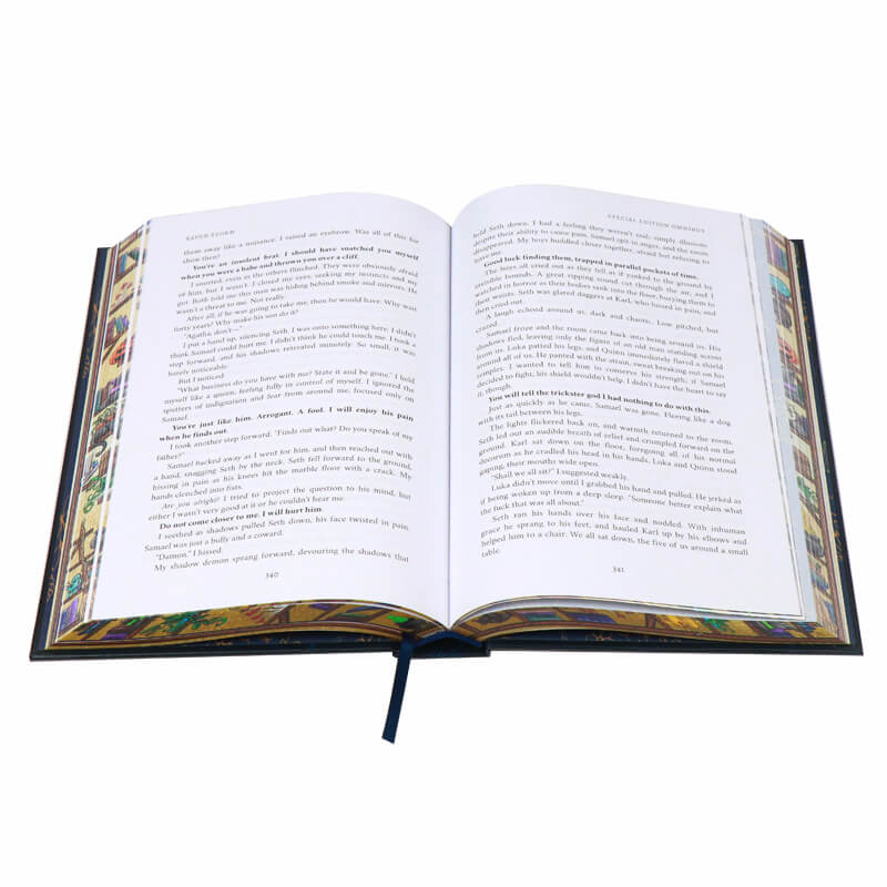 Hardcover Special Edition Fantasy Book Printing Image Sprayed Edges 8