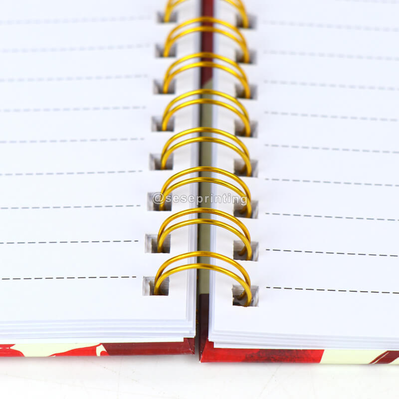 Custom Hardcover Wire Bound Journal Printing Spiral Notebooks 9
