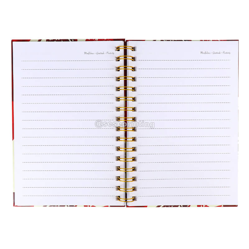 Custom Hardcover Wire Bound Journal Printing Spiral Notebooks 7