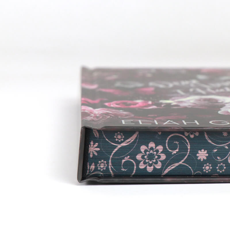 Hardcover Dark Romance Book with Silver Foil and Sprayed Edges 11