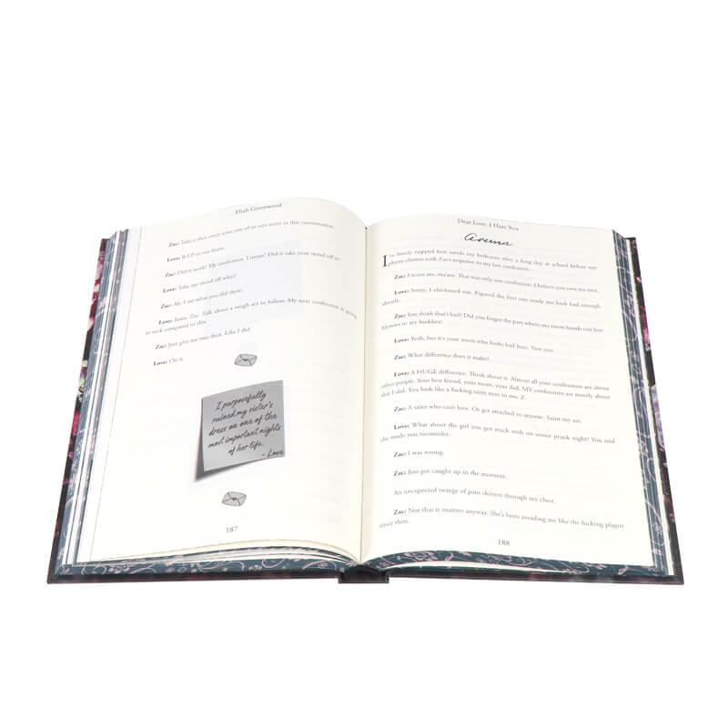 Hardcover Dark Romance Book with Silver Foil and Sprayed Edges 8