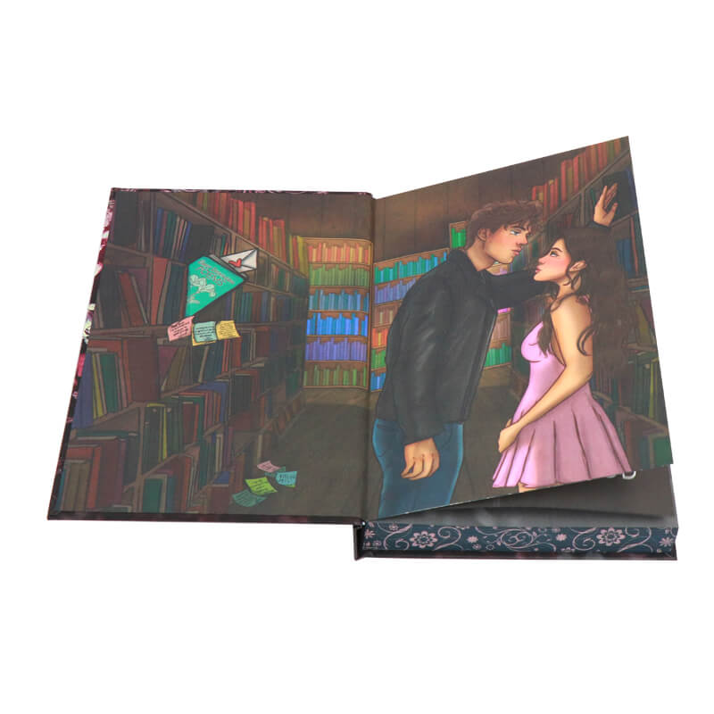 Hardcover Dark Romance Book with Silver Foil and Sprayed Edges 7