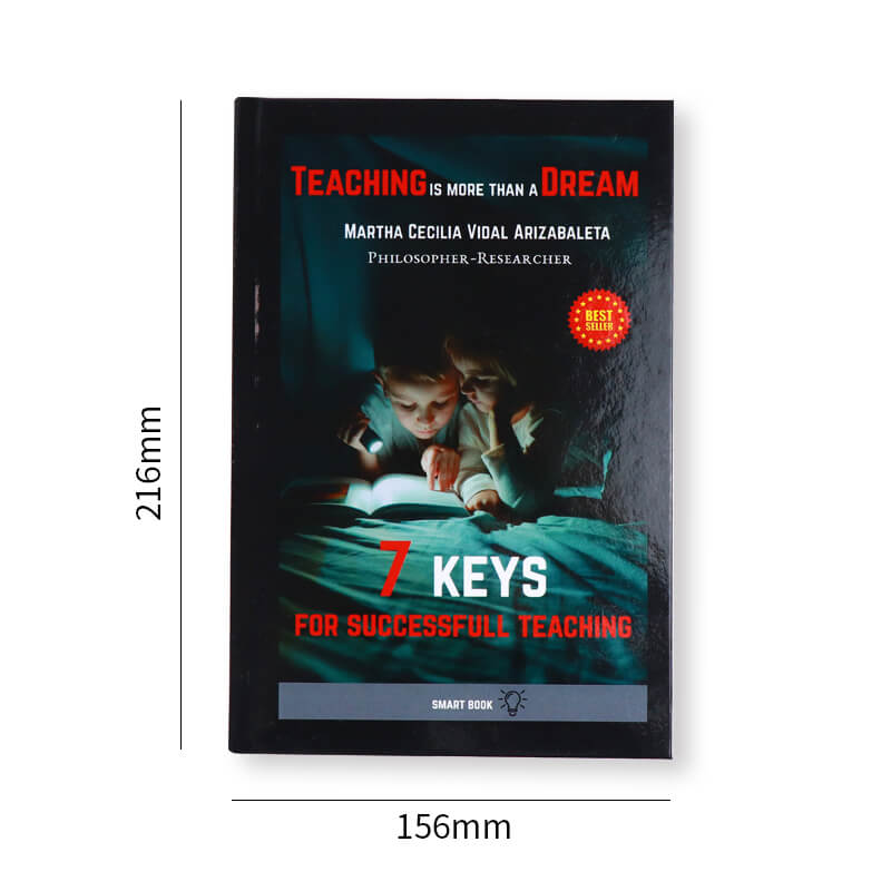 Custom Book Printing Black and White Hardcover Book Publishing 6