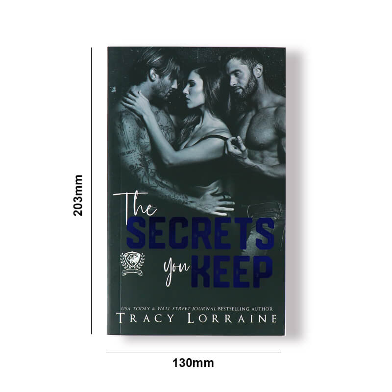 Softcover Novel Paperback Book Printed Foiling and Sprayed Edges 6