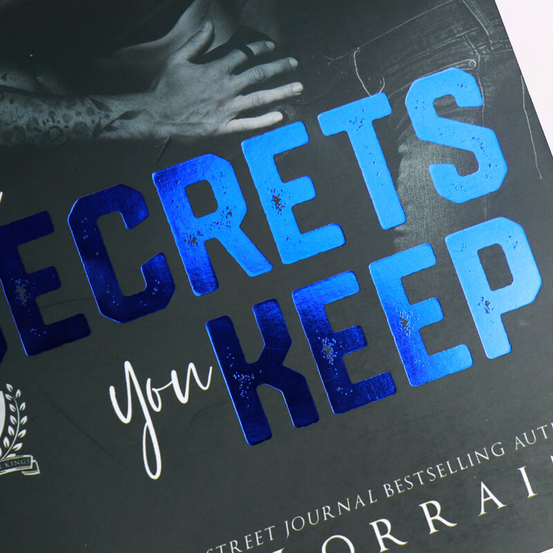 Softcover Novel Paperback Book Printed Foiling and Sprayed Edges 8