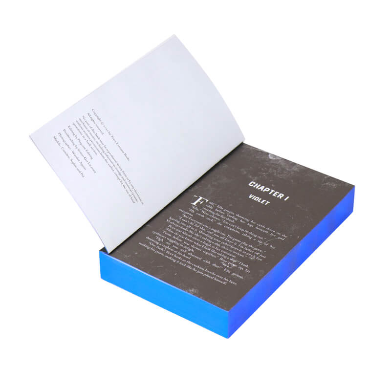 Softcover Novel Paperback Book Printed Foiling and Sprayed Edges 7