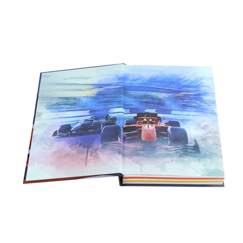 Book with Silver Foiling Embossing on the Cover and Sprayed Edges 7