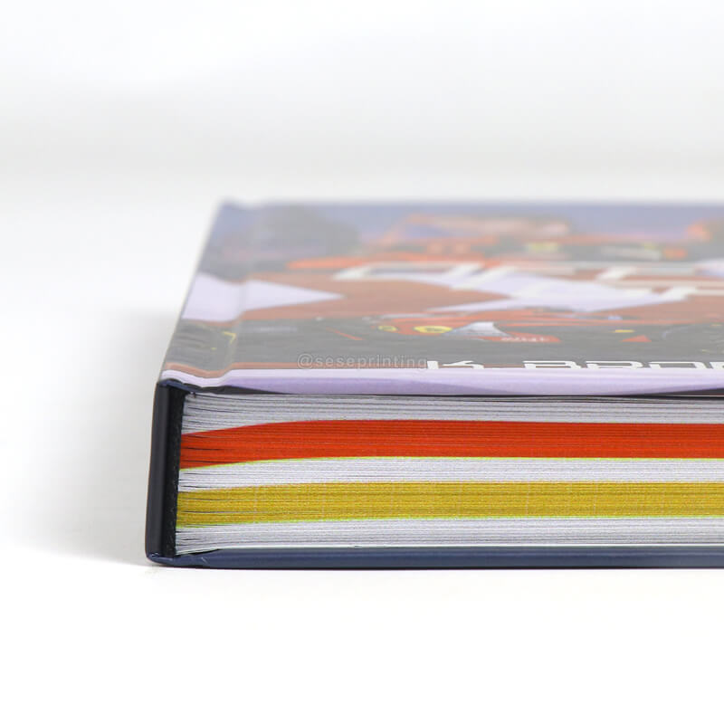 Book with Silver Foiling Embossing on the Cover and Sprayed Edges 11