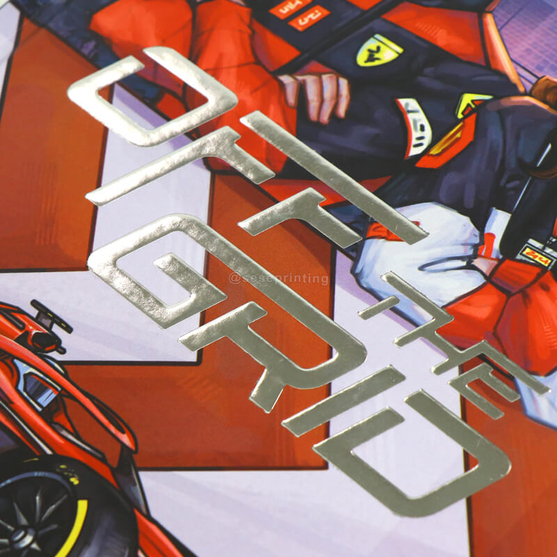 Book with Silver Foiling Embossing on the Cover and Sprayed Edges 9