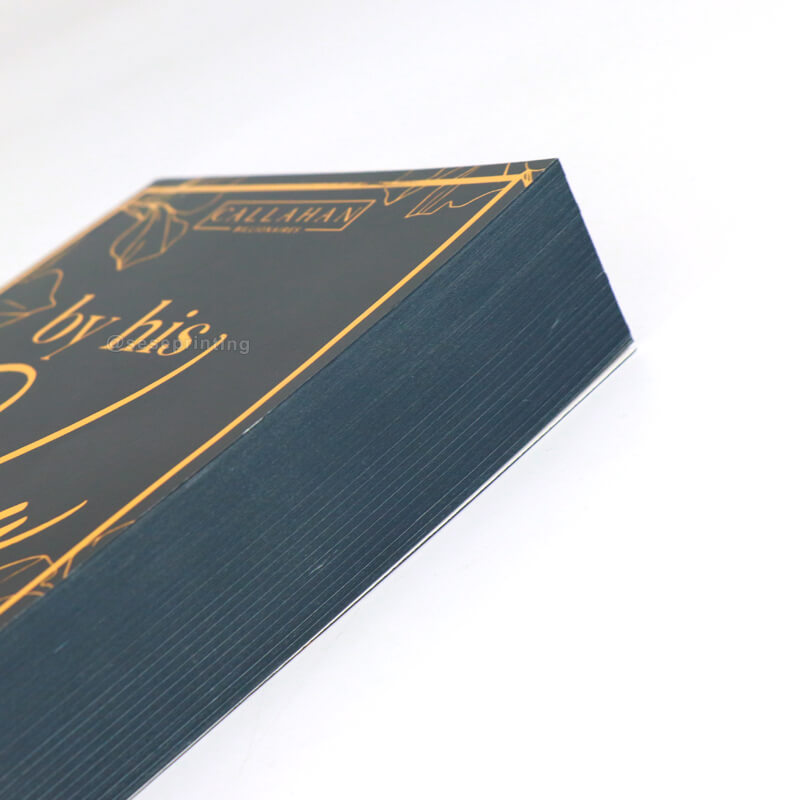Perfect Bound Book with Black Sprayed Edges and Gold Foil on Cover 9