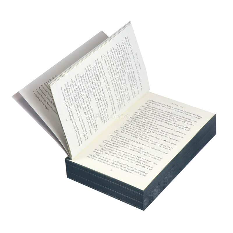 Perfect Bound Book with Black Sprayed Edges and Gold Foil on Cover 7