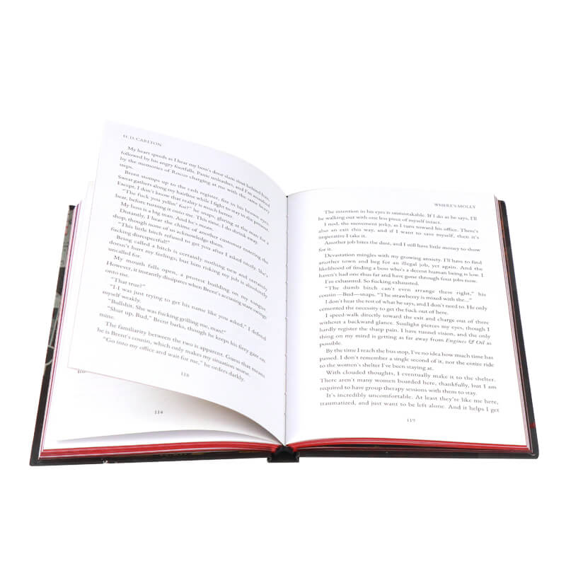 Foiled Hardback Book Printing with Endsheets and Sprayed Edges 8