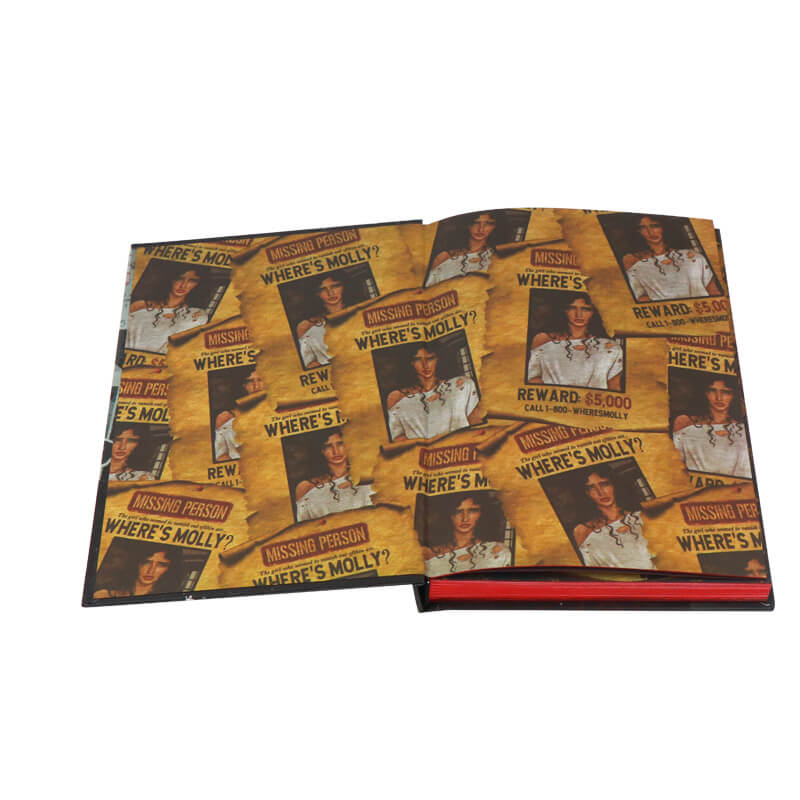 Foiled Hardback Book Printing with Endsheets and Sprayed Edges 7