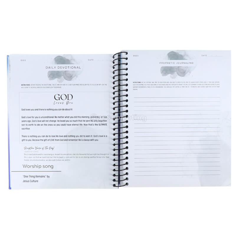 Custom Spiral Prayer Journal Print Spiritual Affirmation Planner 7