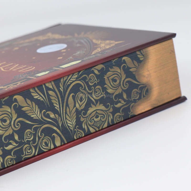 Printing Gold Foil Stamping Hardcover Books with Sprayed Edges 10