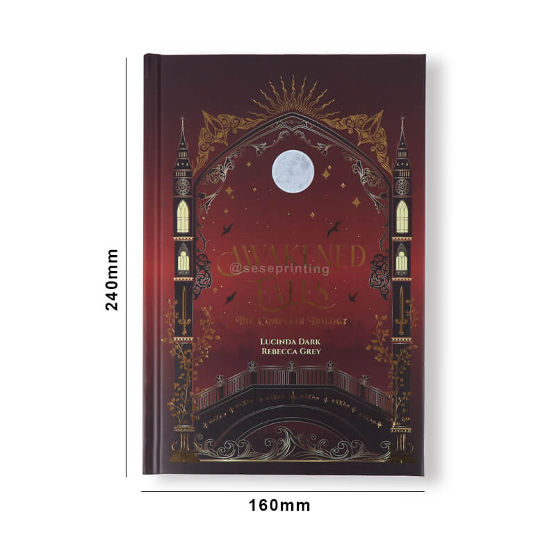 Printing Gold Foil Stamping Hardcover Books with Sprayed Edges 6