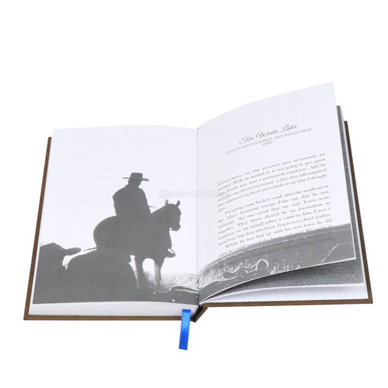 Book Manufacturer Black and White Printing Hardcover Fantasy Novel 7