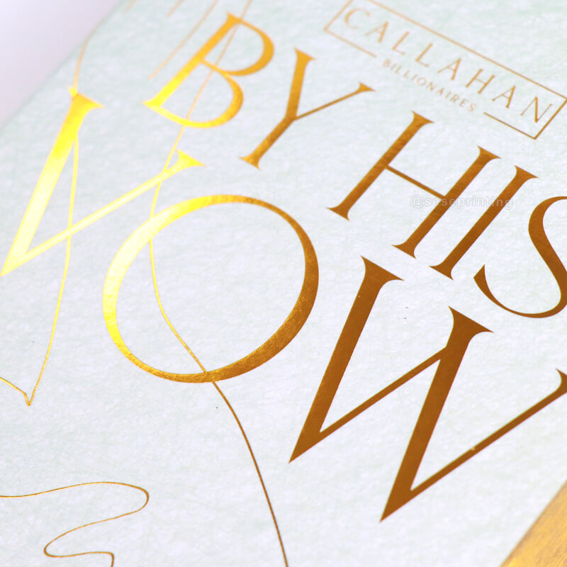 Paperback Book Printed with Foiling on the Cover and Foiled Edges 8