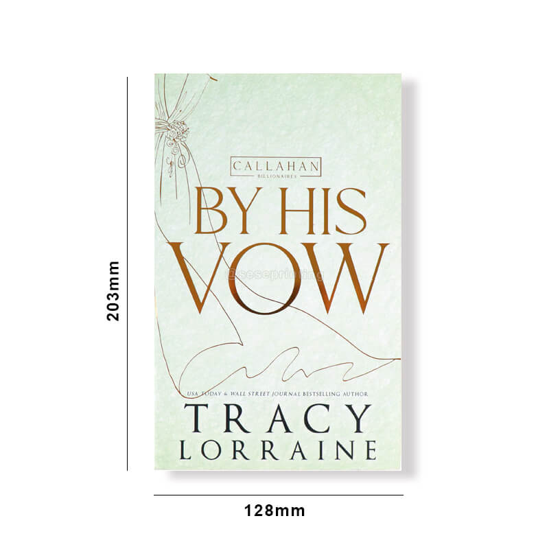 Paperback Book Printed with Foiling on the Cover and Foiled Edges 6