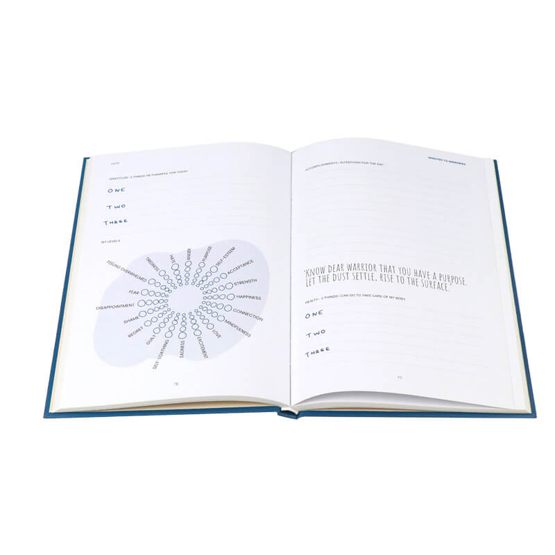 Custom Hardcover Notebook Planner Printing Daily Journal for Men 7