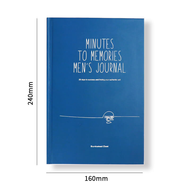 Custom Hardcover Notebook Planner Printing Daily Journal for Men 6