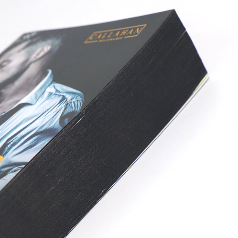 Paperback Book Printing with Gold Foil and Black Sprayed Edges 9