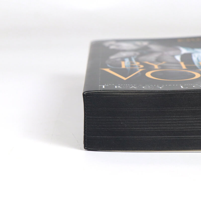 Paperback Book Printing with Gold Foil and Black Sprayed Edges 10