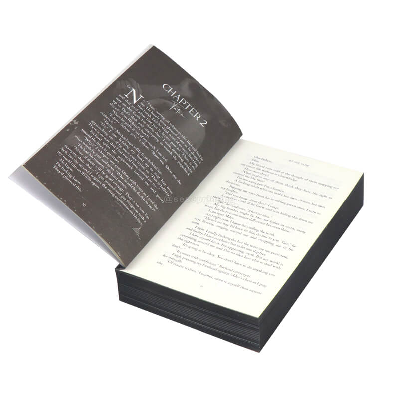 Paperback Book Printing with Gold Foil and Black Sprayed Edges 7