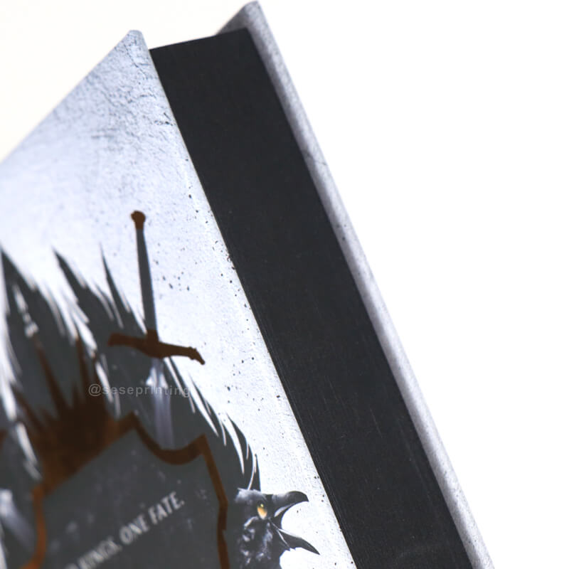 Manufacturer Hardcover Book with Foiling and Black Sprayed Edges 9