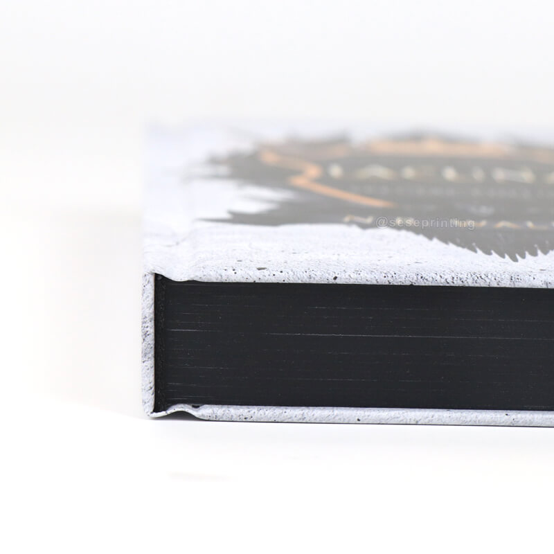 Manufacturer Hardcover Book with Foiling and Black Sprayed Edges 10