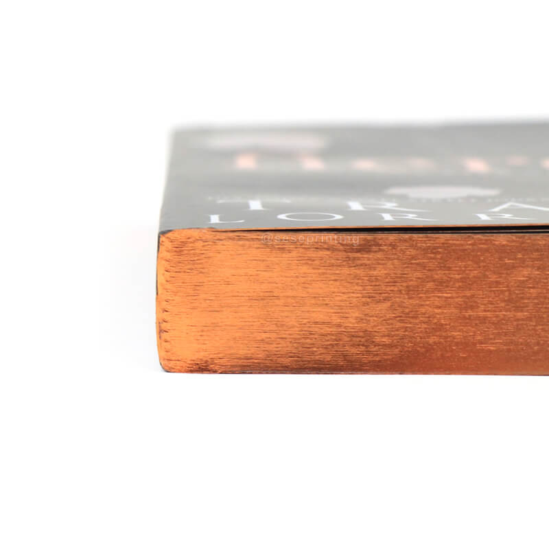 Custom Spot UV Paperback Novel Book Printing with Sprayed Edges 11