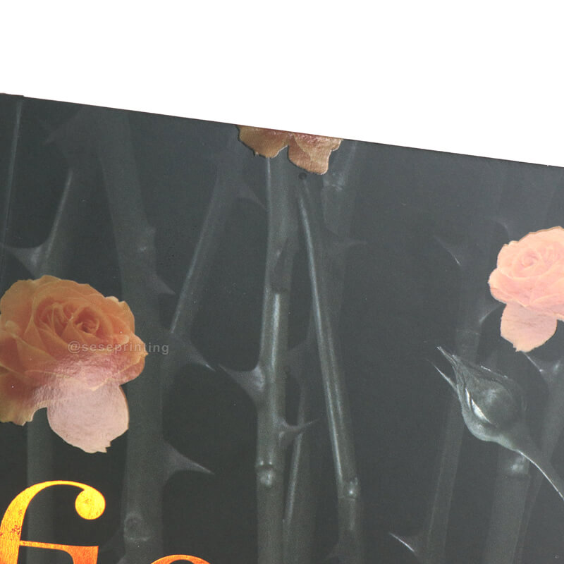 Custom Spot UV Paperback Novel Book Printing with Sprayed Edges 9