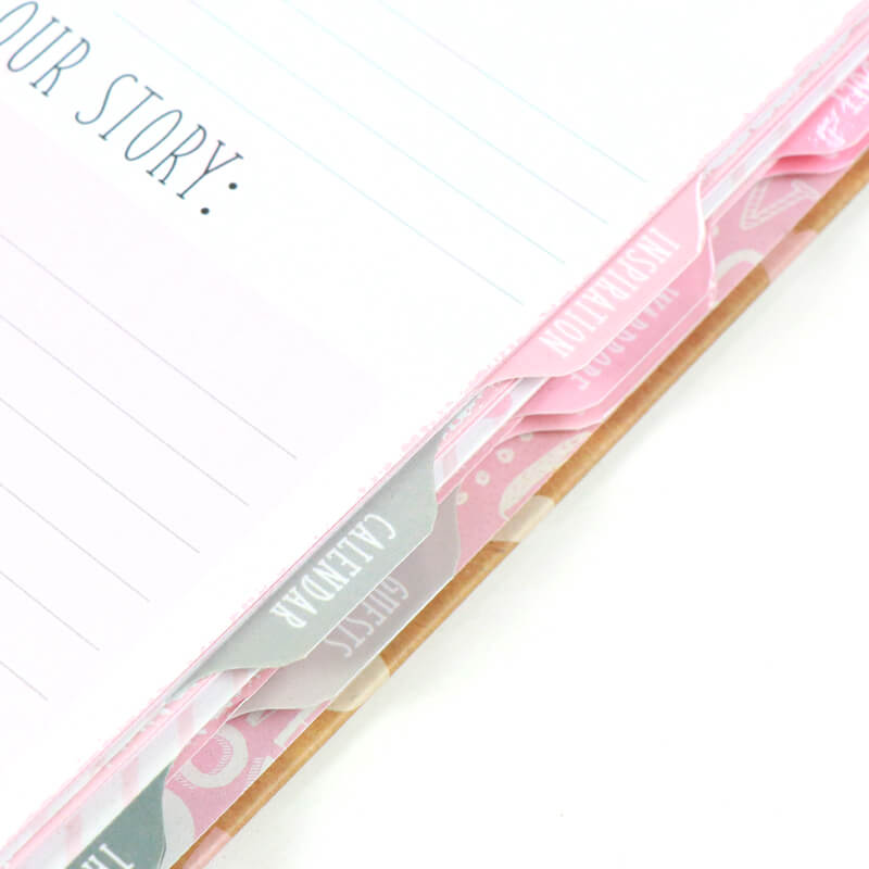 Custom Wedding Planner Printing with Drawer Gift Box and Sticker 10