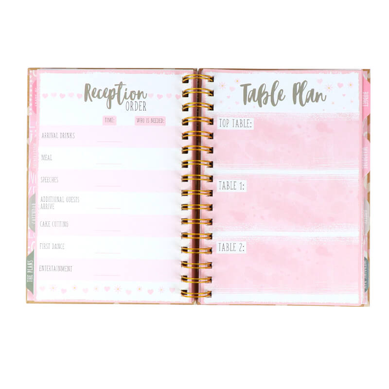 Custom Wedding Planner Printing with Drawer Gift Box and Sticker 7