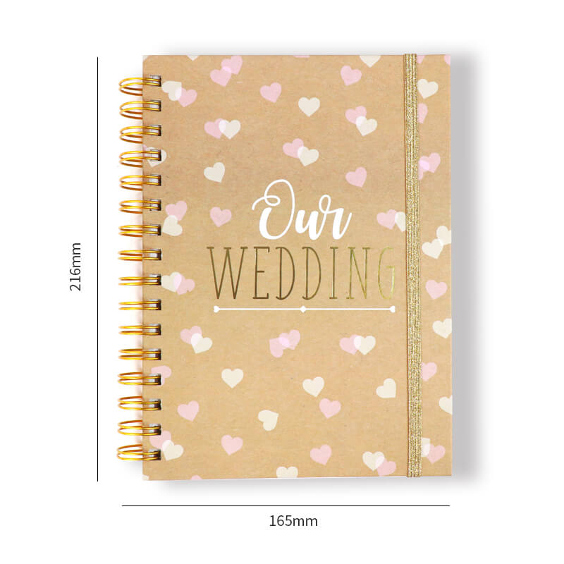 Custom Wedding Planner Printing with Drawer Gift Box and Sticker 6